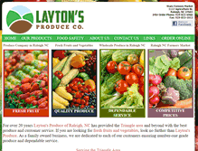 Tablet Screenshot of laytonsproduce.com